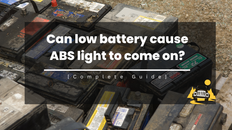 Can Low Battery Cause ABS light to come on?